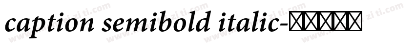caption semibold italic字体转换